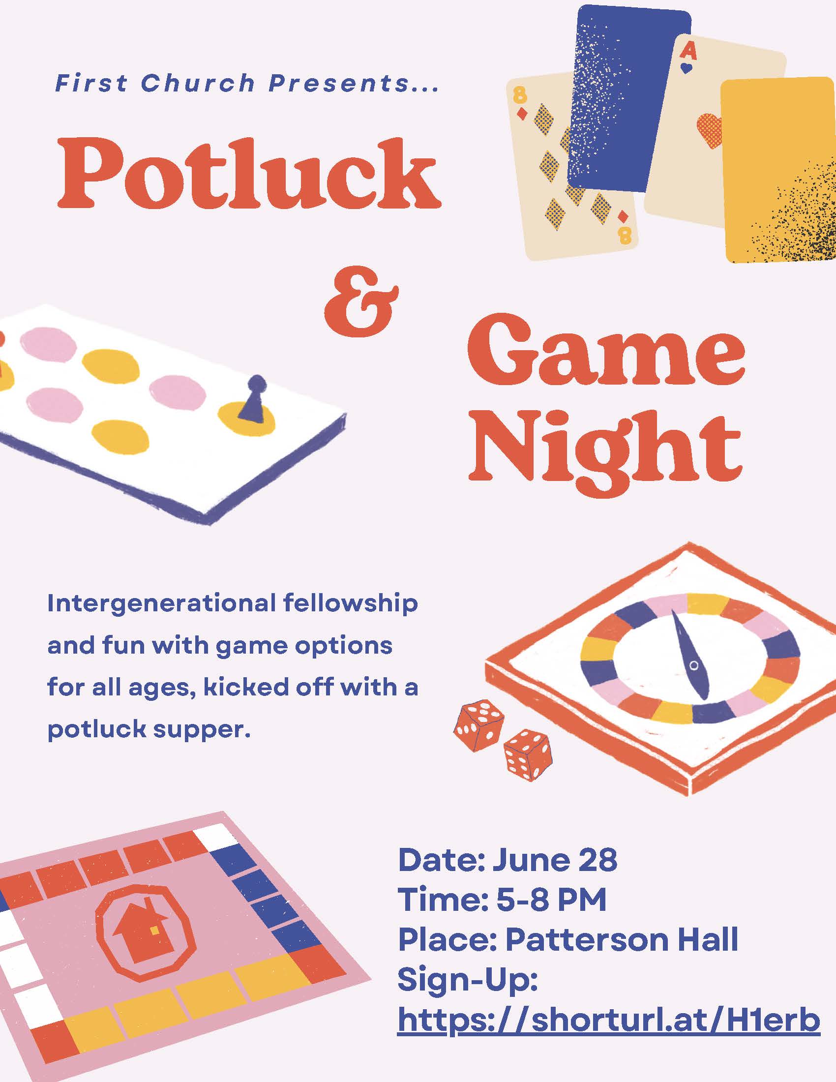 All-Ages Potluck & Game Night
